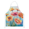 Gerbera Daisies in Watercolor Cooking Kitchen Apron DAC1570 product image at NuMercy