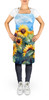 Sunflowers in Watercolor Cooking Kitchen Apron DAC1610 product image at NuMercy 2
