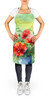 Ohio Scarlet Carnations in Watercolor Cooking Kitchen Apron DAC1699 product image at NuMercy 2