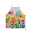 Chrysanthemums in Watercolor Cooking Kitchen Apron DAC1550 product image at NuMercy