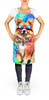 Pomeranian Hippie Dawg Cooking Kitchen Apron DAC2540 product image at NuMercy 2