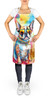 Boston Terrier Hippie Dawg Cooking Kitchen Apron DAC2470 product image at NuMercy 2