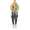 Weimaraner in Sunflowers Cooking Kitchen Apron product image at NuMercy 5
