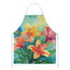 Lilies in Watercolor Cooking Kitchen Apron DAC1585 product image at NuMercy