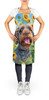 Wirehaired Pointing Griffon in Sunflowers Cooking Kitchen Apron product image at NuMercy 2