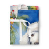 White Poodle Luau Cooking Kitchen Apron DAC6495 product image at NuMercy 3