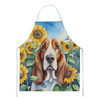 Basset Hound in Sunflowers Cooking Kitchen Apron DAC6018 product image at NuMercy