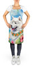 Samoyed Luau Cooking Kitchen Apron product image at NuMercy 2