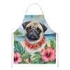 Pug Luau Cooking Kitchen Apron product image at NuMercy