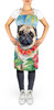 Pug Luau Cooking Kitchen Apron product image at NuMercy 2