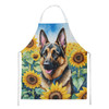 German Shepherd in Sunflowers Cooking Kitchen Apron product image at NuMercy