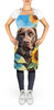 Labrador Retriever in Sunflowers Cooking Kitchen Apron DAC6110 product image at NuMercy 2