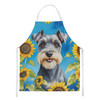 Schnauzer in Sunflowers Cooking Kitchen Apron product image at NuMercy