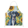 Great Dane in Sunflowers Cooking Kitchen Apron DAC6091 product image at NuMercy