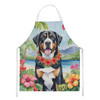 Greater Swiss Mountain Dog Luau Cooking Kitchen Apron product image at NuMercy