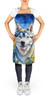 Siberian Husky in Sunflowers Cooking Kitchen Apron DAC6163 product image at NuMercy 2