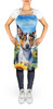 Rat Terrier in Sunflowers Cooking Kitchen Apron product image at NuMercy 2