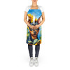 Miniature Pinscher in Sunflowers Cooking Kitchen Apron product image at NuMercy 5