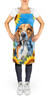 American Foxhound in Sunflowers Cooking Kitchen Apron product image at NuMercy 2