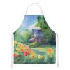 Massachusetts Mayflowers in Watercolor Cooking Kitchen Apron DAC1669 product image at NuMercy