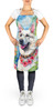 White German Shepherd Luau Cooking Kitchen Apron product image at NuMercy 2