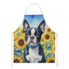 Boston Terrier in Sunflowers Cooking Kitchen Apron product image at NuMercy