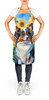 Papillon in Sunflowers Cooking Kitchen Apron product image at NuMercy 2