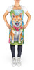 Shiba Inu Luau Cooking Kitchen Apron product image at NuMercy 2