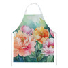 Indiana Peonies in Watercolor Cooking Kitchen Apron DAC1650 product image at NuMercy