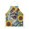 Keeshond in Sunflowers Cooking Kitchen Apron product image at NuMercy