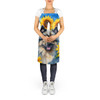 Keeshond in Sunflowers Cooking Kitchen Apron product image at NuMercy 5