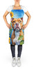 Pit Bull Terrier in Sunflowers Cooking Kitchen Apron product image at NuMercy 2