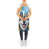 Alaskan Malamute in Sunflowers Cooking Kitchen Apron product image at NuMercy 5