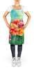 Ohio Scarlet Carnations in Watercolor Cooking Kitchen Apron DAC1697 product image at NuMercy 2