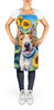 English Bull Terrier in Sunflowers Cooking Kitchen Apron DAC6070 product image at NuMercy 2