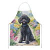 Black Poodle Spring Path Cooking Kitchen Apron DAC6693 product image at NuMercy