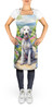 Bedlington Terrier Spring Garden Cooking Kitchen Apron product image at NuMercy 2