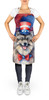 Keeshond Patriotic American Cooking Kitchen Apron product image at NuMercy 2