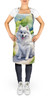 American Eskimo Spring Garden Cooking Kitchen Apron product image at NuMercy 2