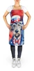 Irish Wolfhound Patriotic American Cooking Kitchen Apron product image at NuMercy 2