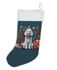 White Poodle Christmas Stocking product image at NuMercy