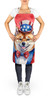 Shiba Inu Patriotic American Cooking Kitchen Apron product image at NuMercy 2