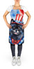 Pomeranian Patriotic American Cooking Kitchen Apron DAC5775 product image at NuMercy 2