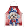 Maltipoo Patriotic American Cooking Kitchen Apron product image at NuMercy