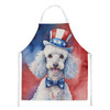 White Poodle Patriotic American Cooking Kitchen Apron DAC5782 product image at NuMercy