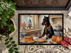 Doberman Pinscher Fall Kitchen Pumpkins Doormat 24H X 36W product image at NuMercy 3