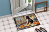 Doberman Pinscher Fall Kitchen Pumpkins Doormat 24H X 36W product image at NuMercy 4