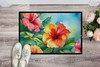 Hawaii Hawaiian Hibiscus in Watercolor Doormat 24H X 36W DAC1641 product image at NuMercy 2