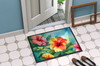 Hawaii Hawaiian Hibiscus in Watercolor Doormat 24H X 36W DAC1641 product image at NuMercy 4