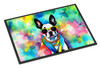 Boston Terrier Hippie Dawg Doormat 24H X 36W DAC2469 product image at NuMercy